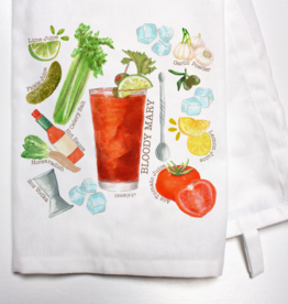 Dishique Bloody Mary Recipe Dish Towel