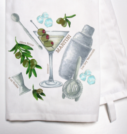 Dishique Martini Recipe Dish Towel