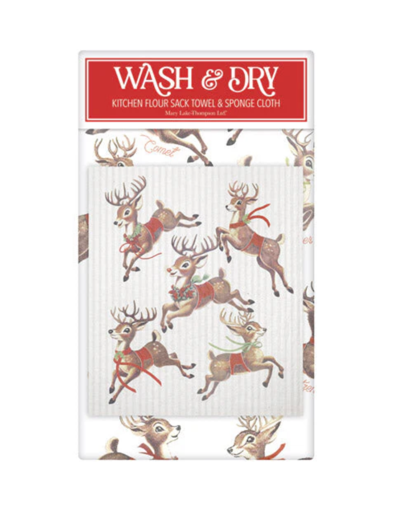 Mary Lake Thompson Wash & Dry Retro Reindeer