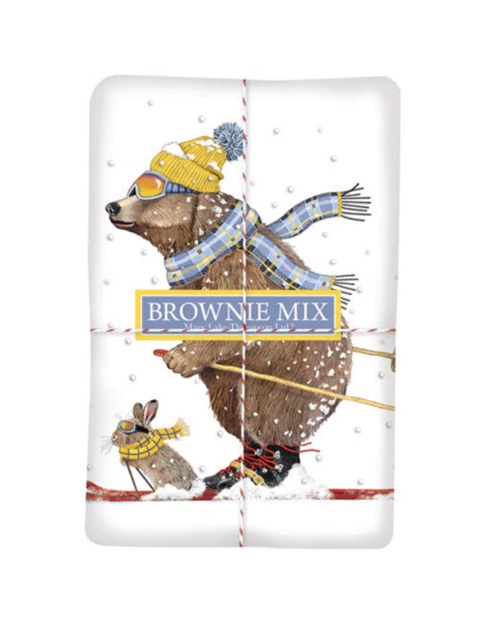 Mary Lake Thompson Skiing Bear Bagged Towel