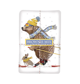 Mary Lake Thompson Skiing Bear Bagged Towel