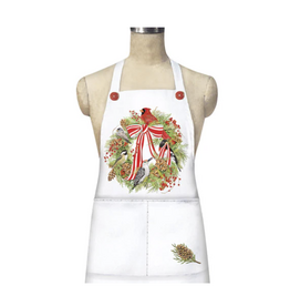 Mary Lake Thompson Apron Winter Bird Wreath