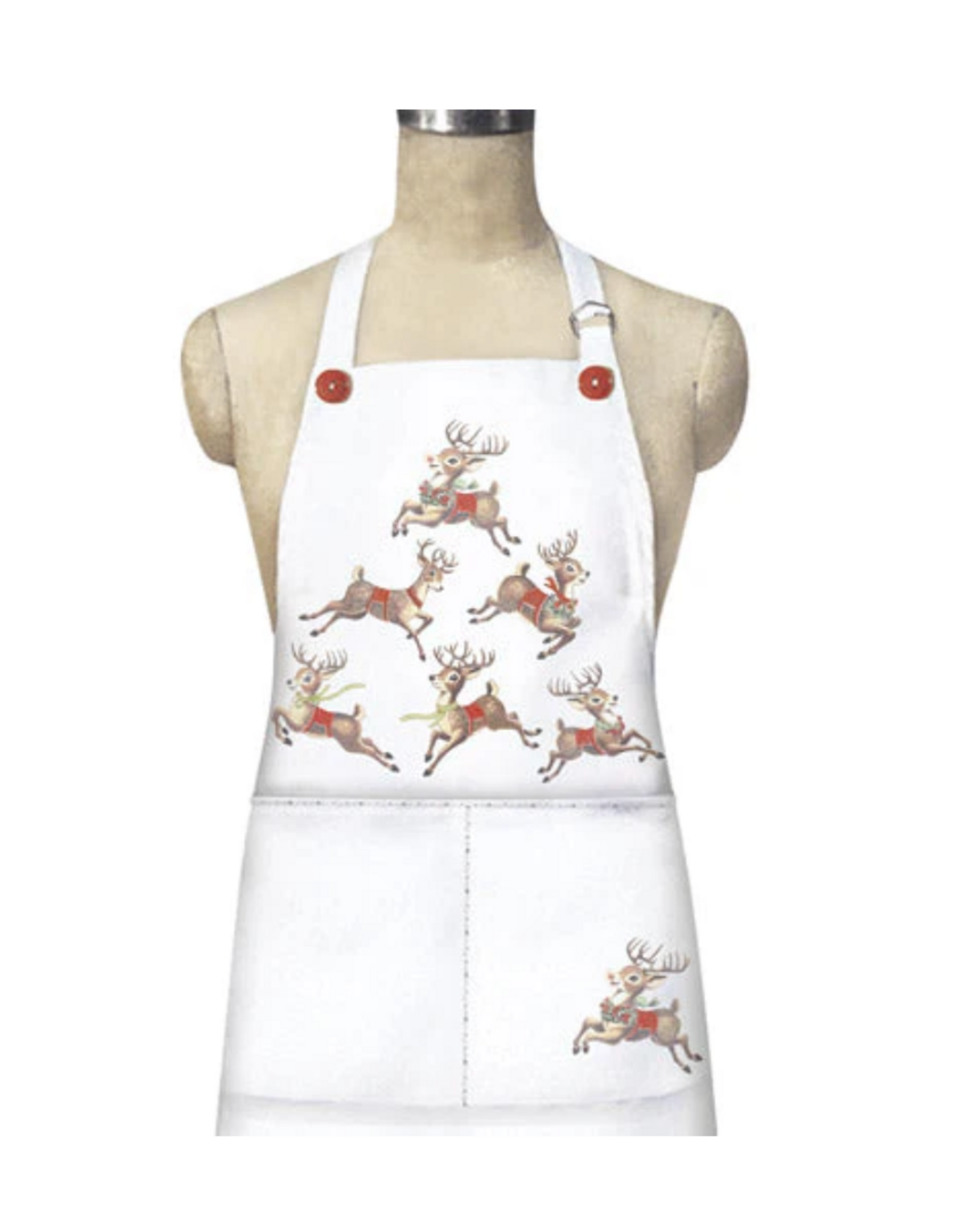 Mary Lake Thompson Apron Retro Reindeer