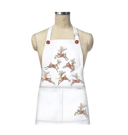 Mary Lake Thompson Apron Retro Reindeer Mary Lake Thompson Apron Retro Reindeer
