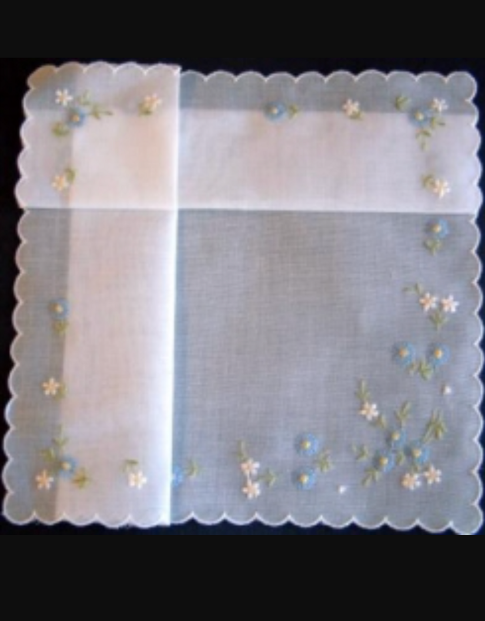 Swiss Floral Embr. Hankie