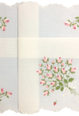 Hankie Swiss Rose Embroidery