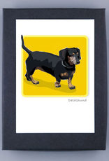 Paper Russells Black Dachshund