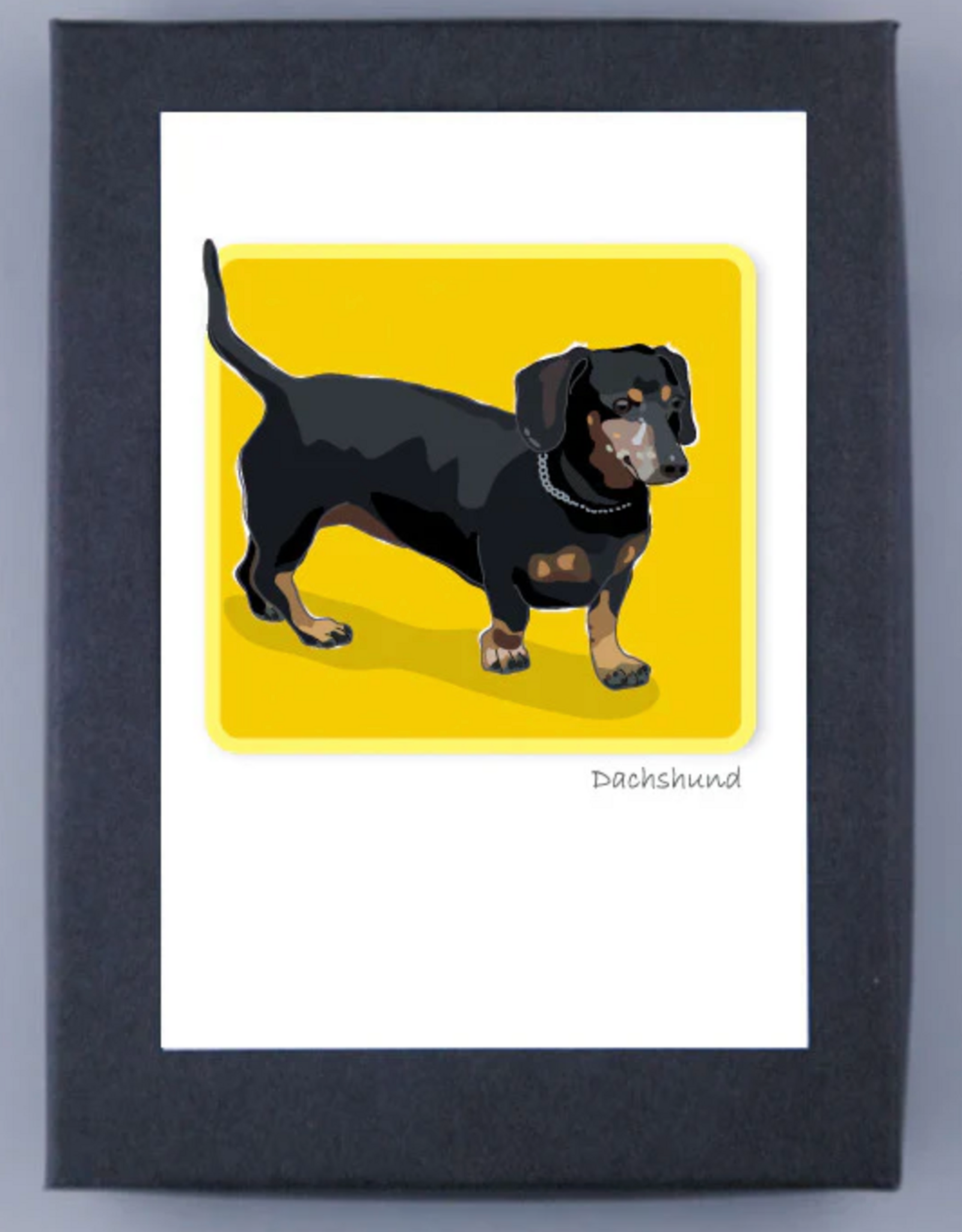 Paper Russells Black Dachshund