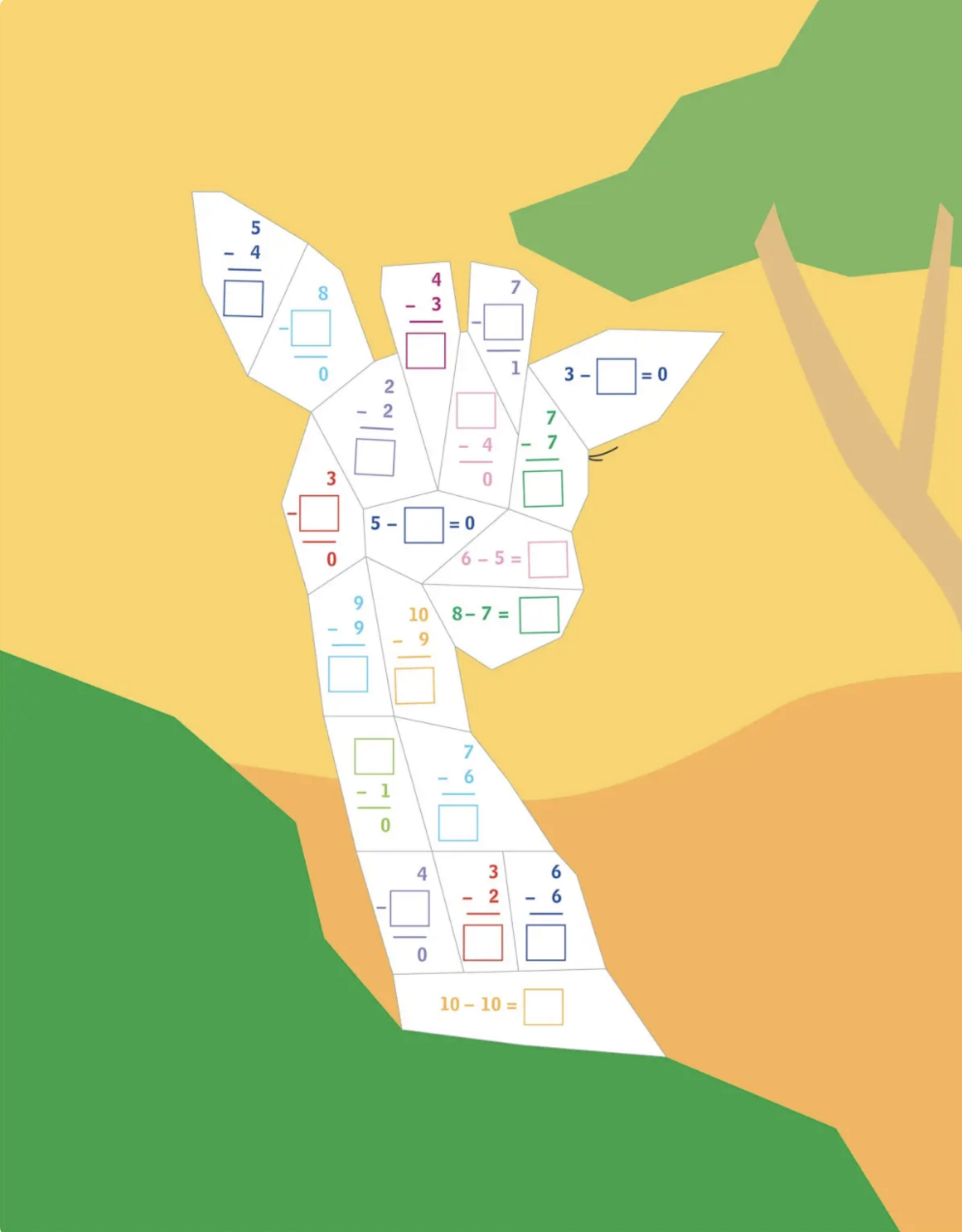 Learn By Sticker: Addition and Subtraction