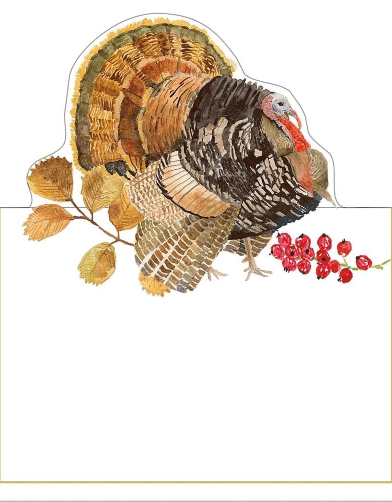Caspari Placecards Woodland Turkey (8)