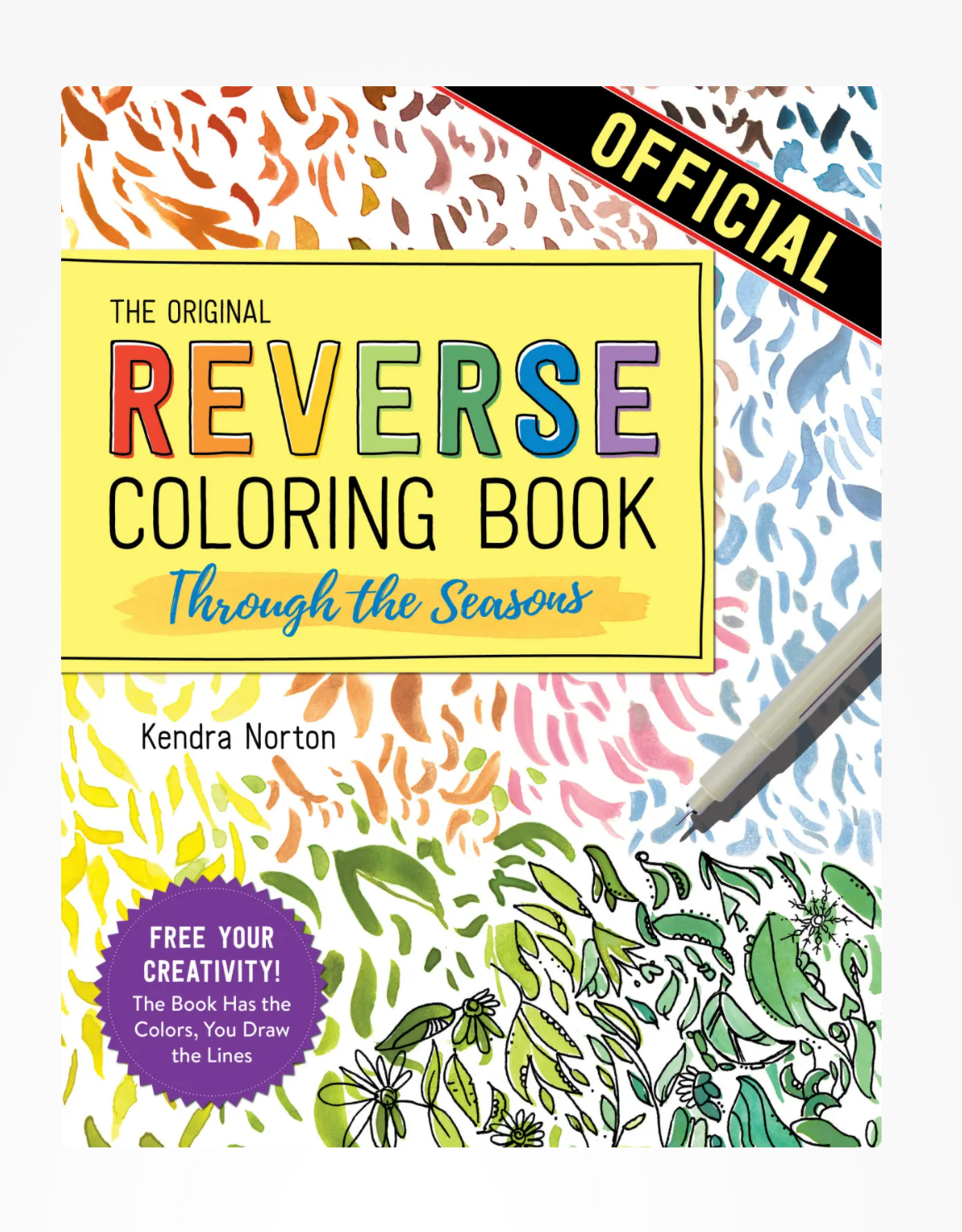 Reverse Coloring Book: Through The Seasons