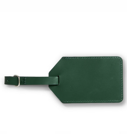 Boulevard James Leather Luggage Tag Green xx