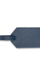 Boulevard James Leather Luggage Tag Indigo xx