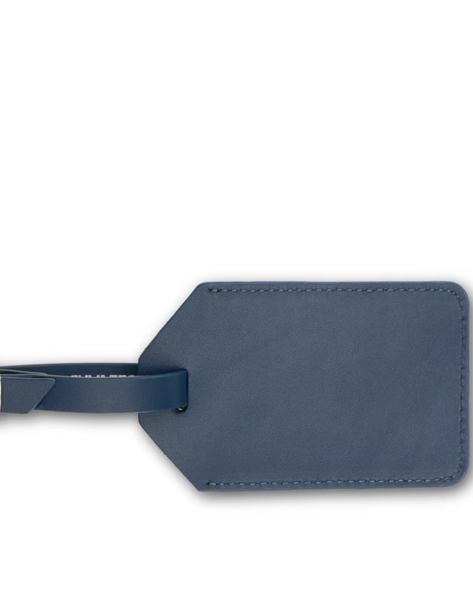 Boulevard James Leather Luggage Tag Indigo xx