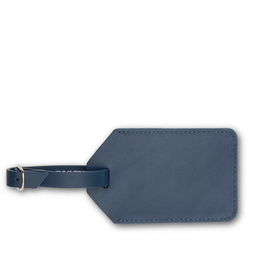 Boulevard James Leather Luggage Tag Indigo xx