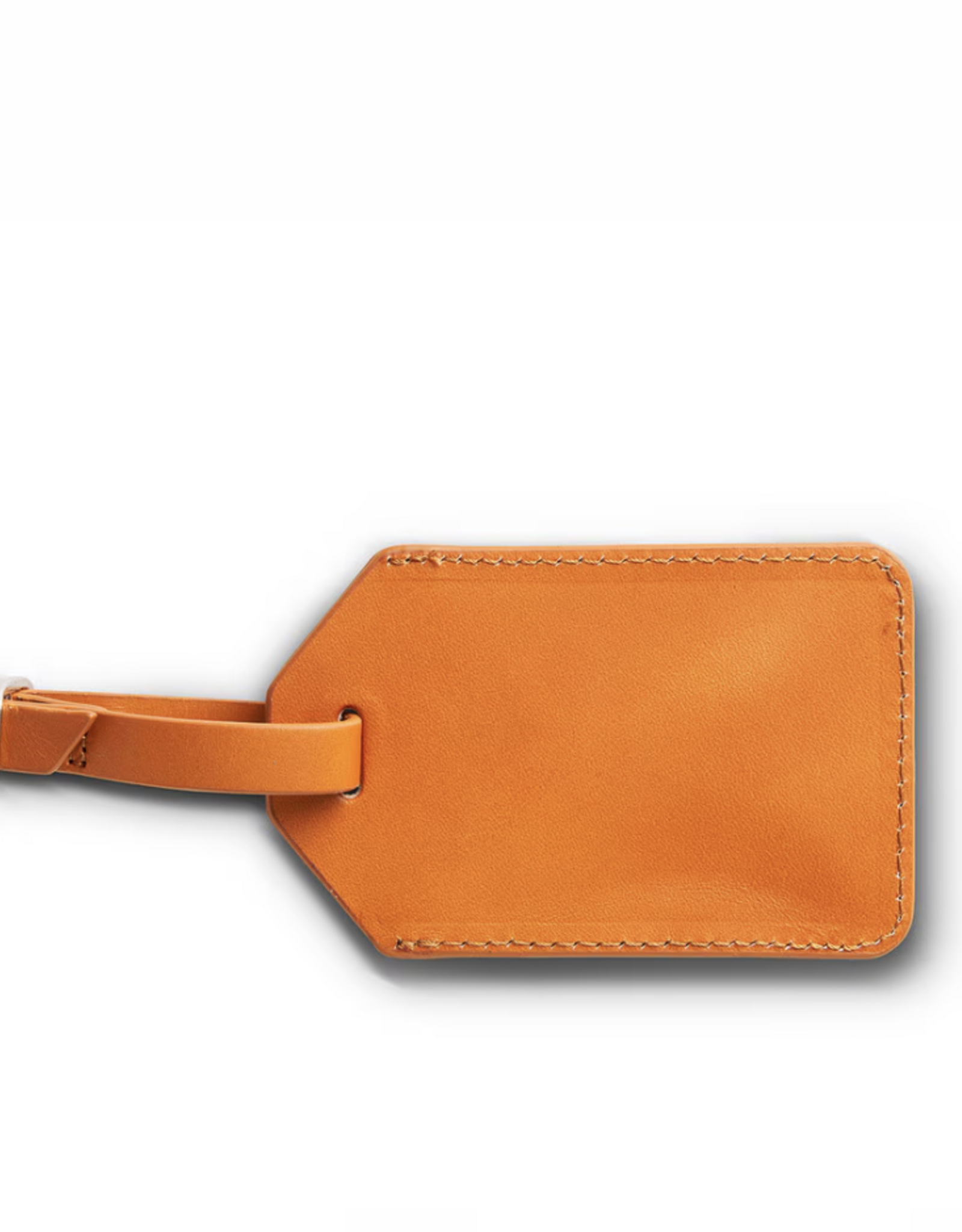 Boulevard James Leather Luggage Tag Tan xx