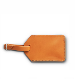 Boulevard James Leather Luggage Tag Tan xx