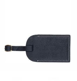 Boulevard Lenny Leather Luggage Tag Navy xx