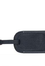Boulevard Lenny Leather Luggage Tag Navy xx