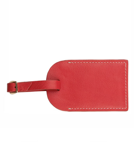 Boulevard Lenny Leather Luggage Tag Poppy xx