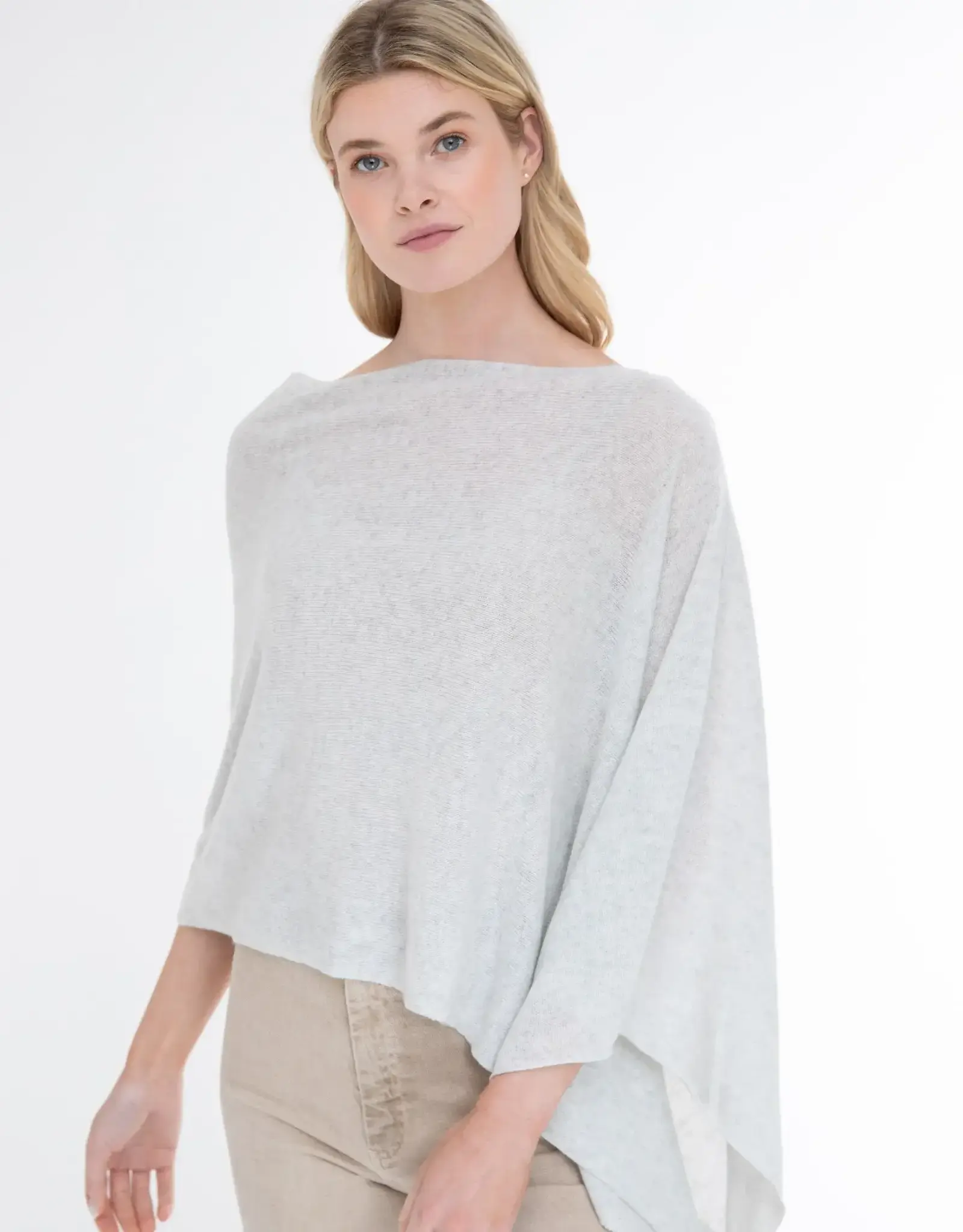 Alashan Cashmere Co. Cashmere Dress Topper-Cloud