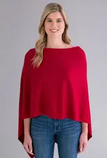 Alashan Cashmere Co. Cotton Cashmere Topper Cardinal