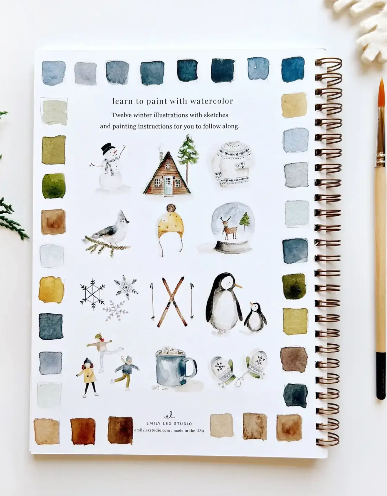 Emily Lax Studio Winter Watercolor Workbook