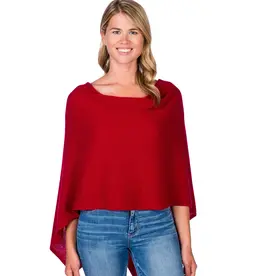 Alashan Cashmere Co. Cashmere Dress Topper-Crimson