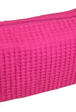 Small Waffle Cosmetic Fuchsia