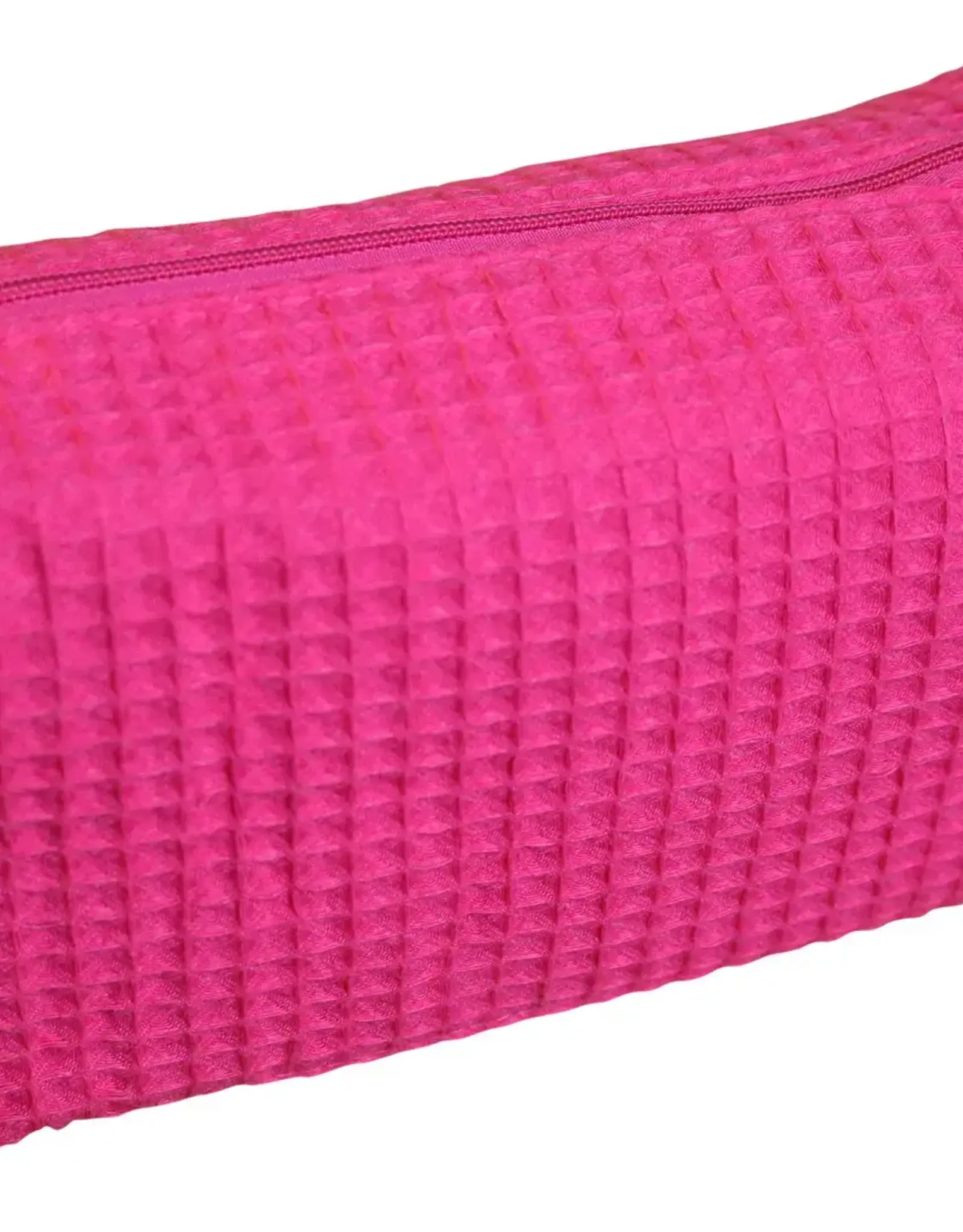Small Waffle Cosmetic Fuchsia
