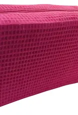 Large Waffle Cosmetic Fuchsia