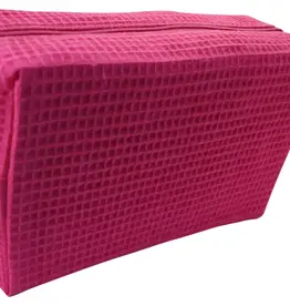 Large Waffle Cosmetic Fuchsia