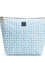 Bourbon & Bamboo Essentials Bag Blue Greek Key