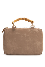 Bourbon & Bamboo City Clutch Mocha Suede