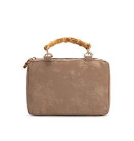 Bourbon & Bamboo City Clutch Mocha Suede