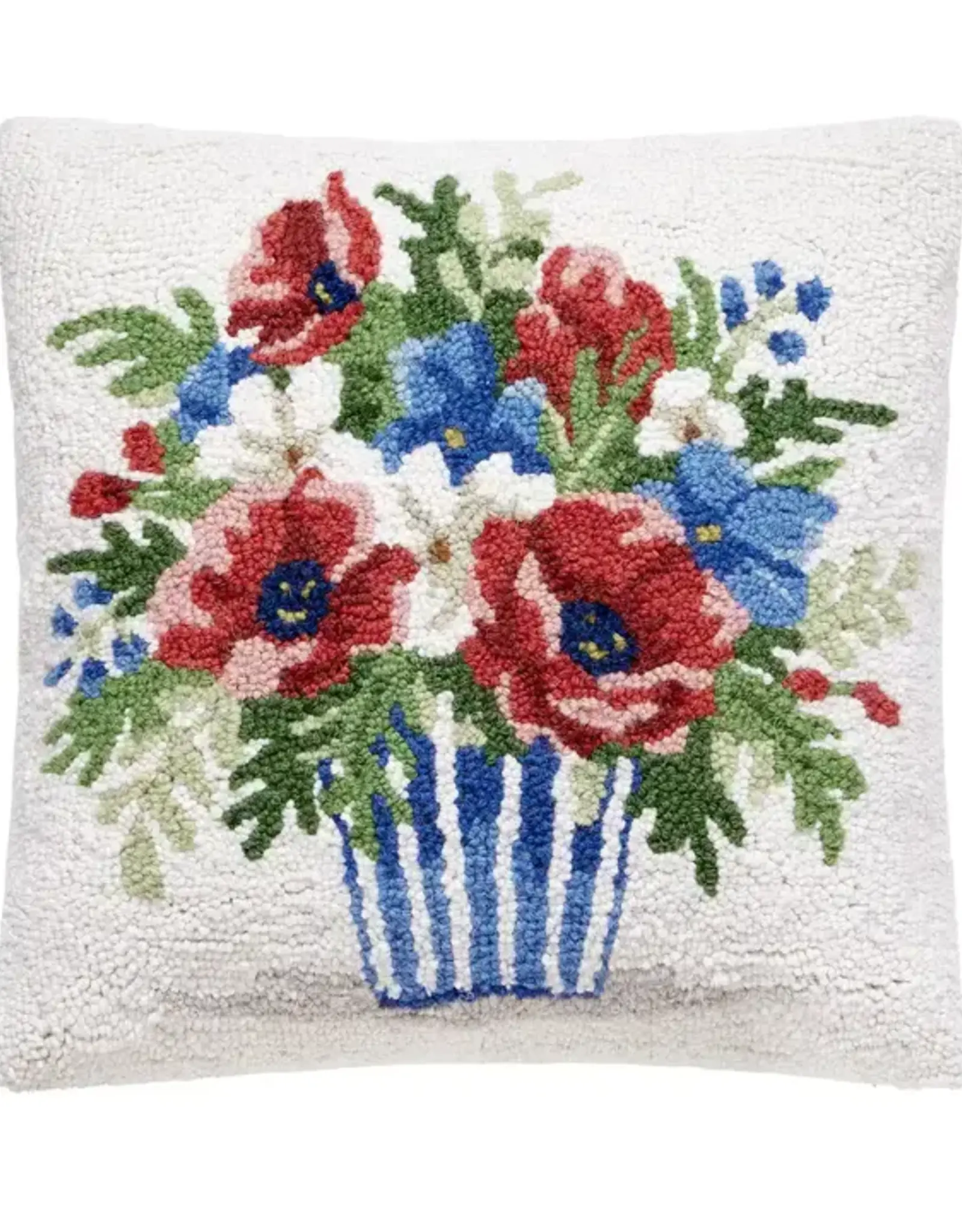 Patriotic Poppies Pillow 16"