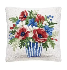 Patriotic Poppies Pillow 16"