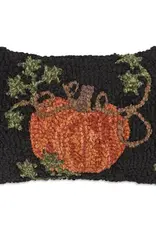Chandler Four Corners Small Pillow Pumpkin on Black