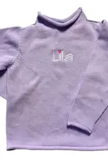 A Soft Idea Sweater Jersey Rollneck  Lavender