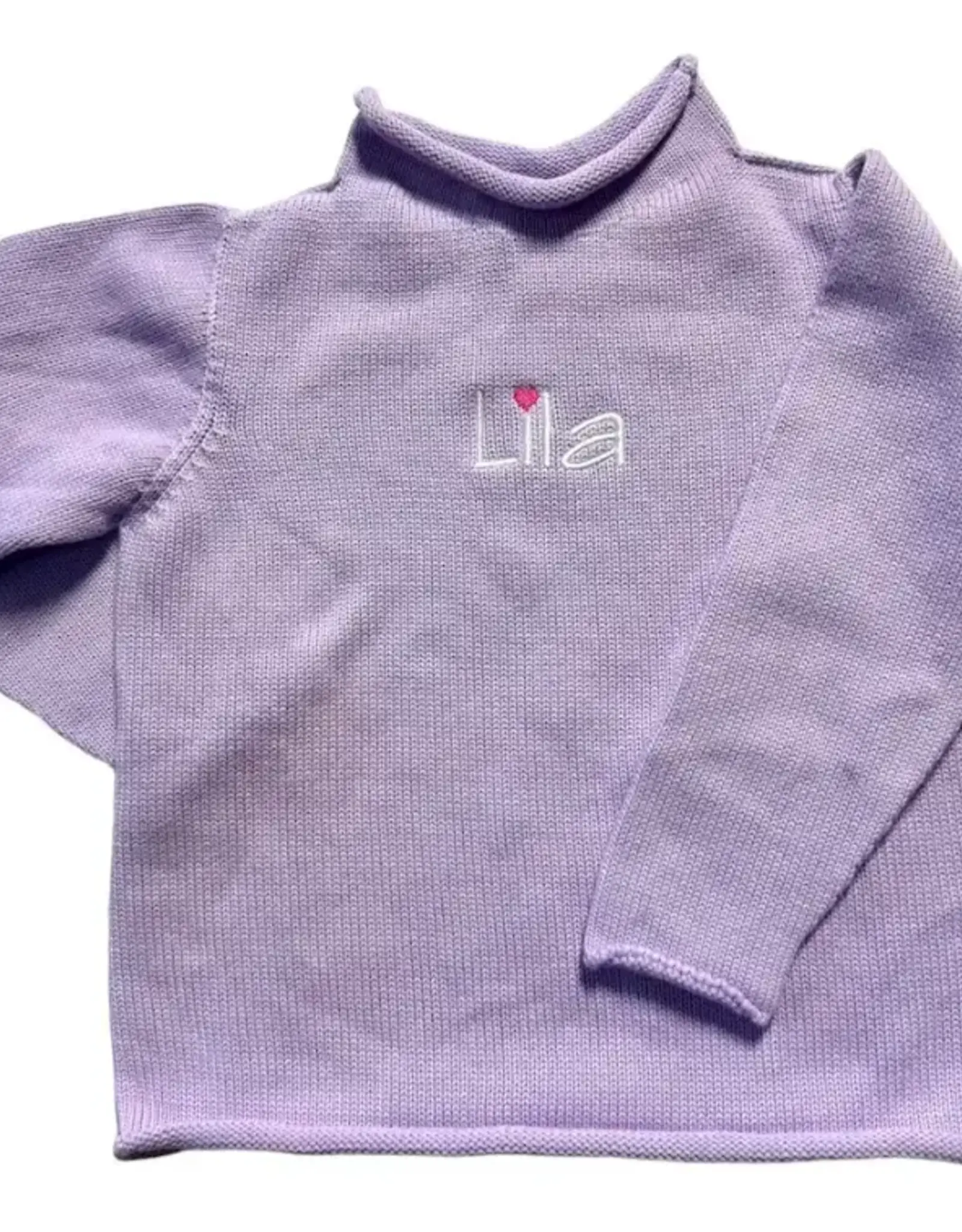 A Soft Idea Sweater Jersey Rollneck  Lavender