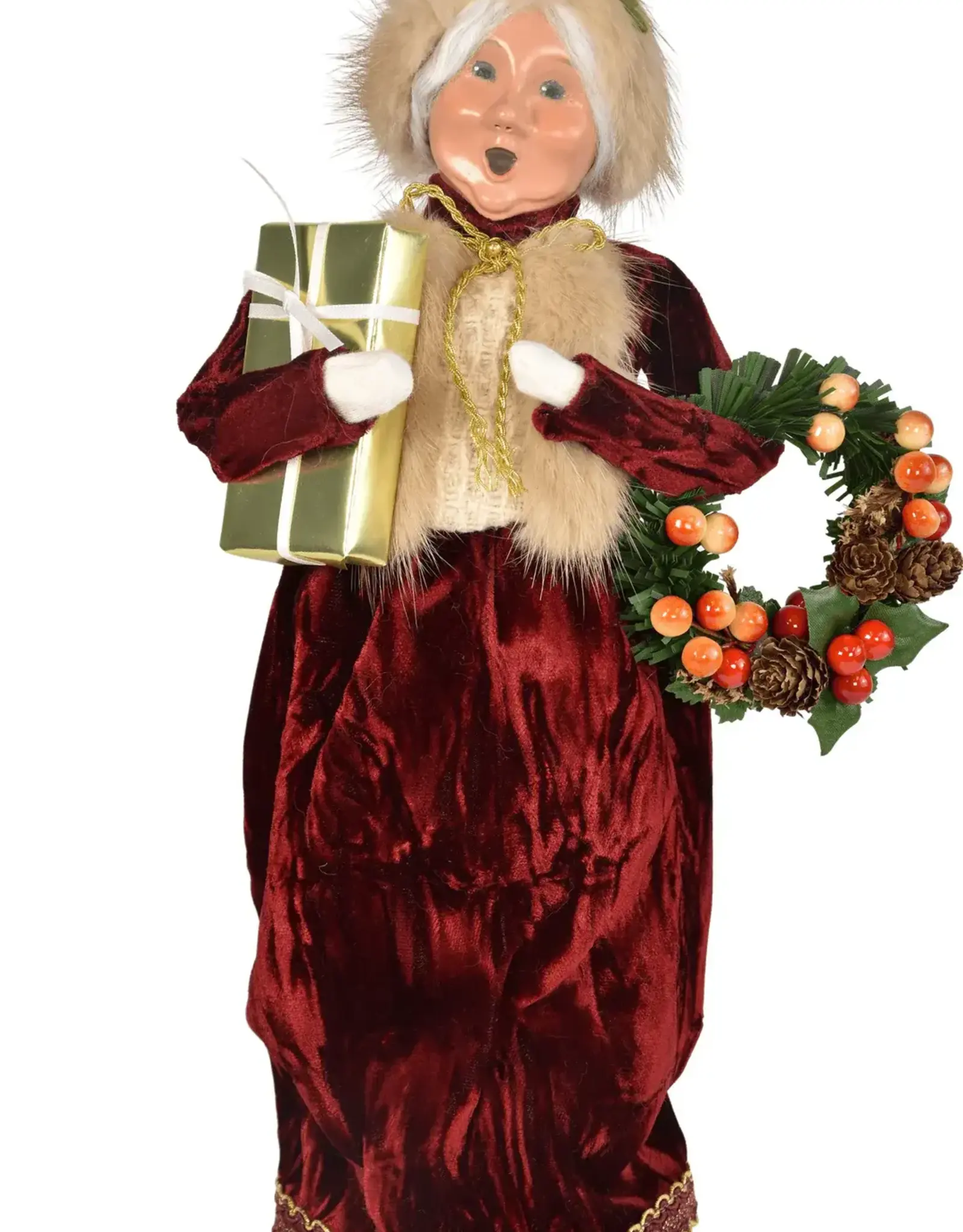 Byer's Choice Wine Hostess Mrs Claus