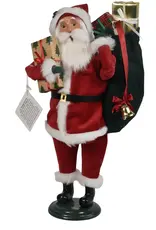 Byer's Choice Message Santa Red Velvet