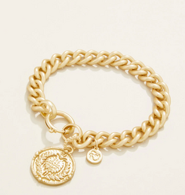 Spartina Damask Gold Coin Toggle Bracelet