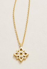 Spartina Never Give Up Necklace SLV Gold