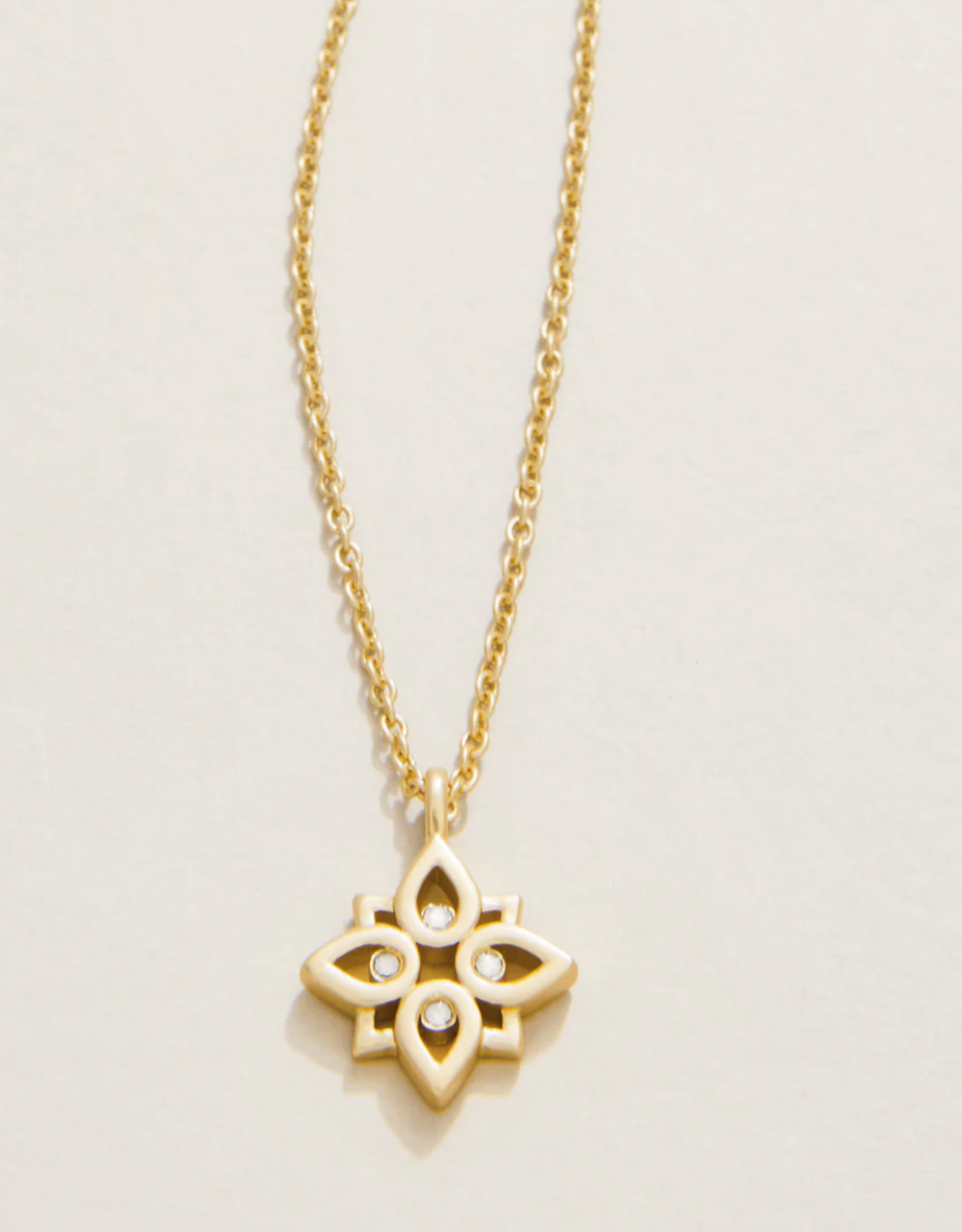 Spartina Never Give Up Necklace SLV Gold