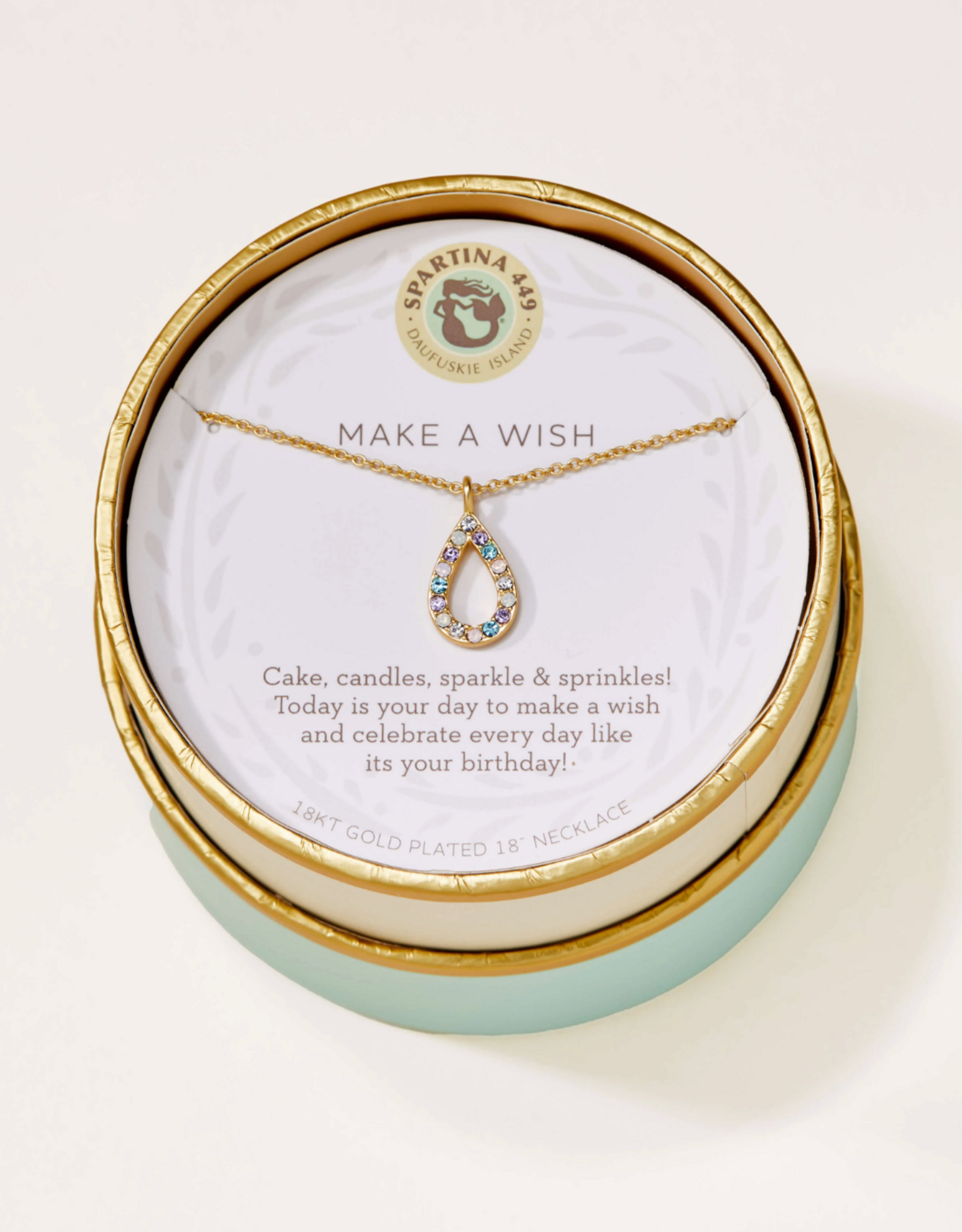 Spartina Make A Wish Necklace SLV gold