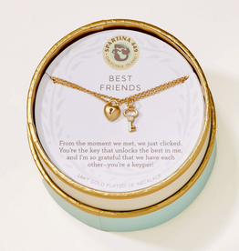 Spartina Best Friends Necklace SLVgold