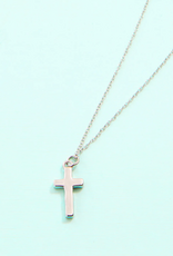 Spartina Cross Necklace Silver