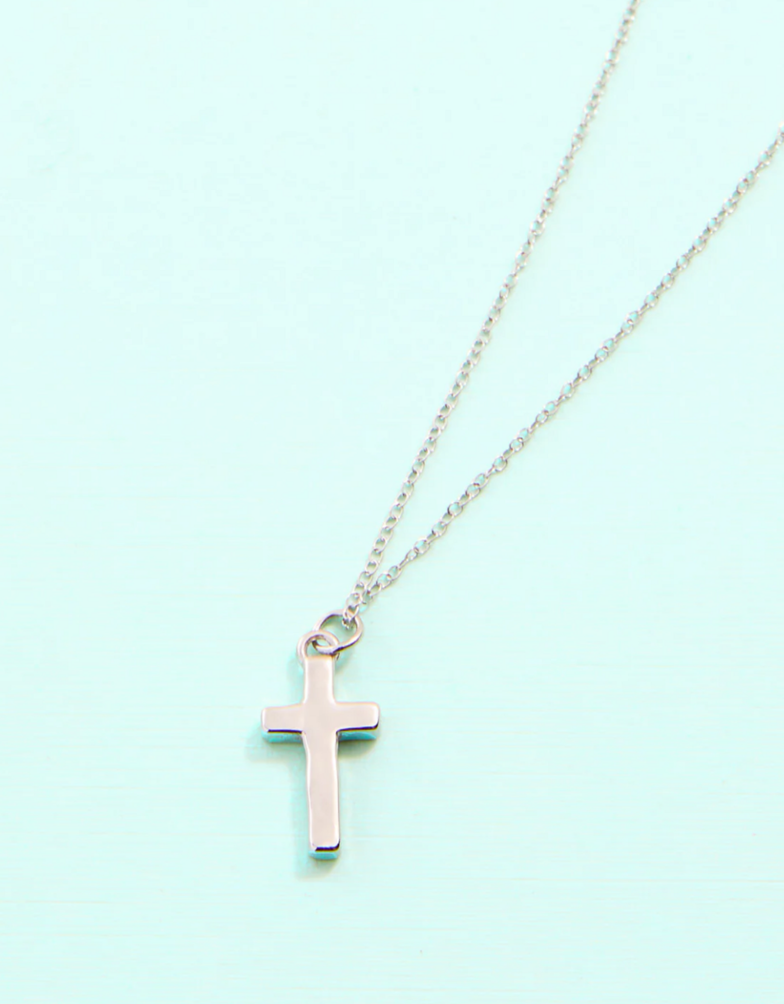Spartina Cross Necklace Silver