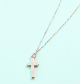 Spartina Cross Necklace Silver